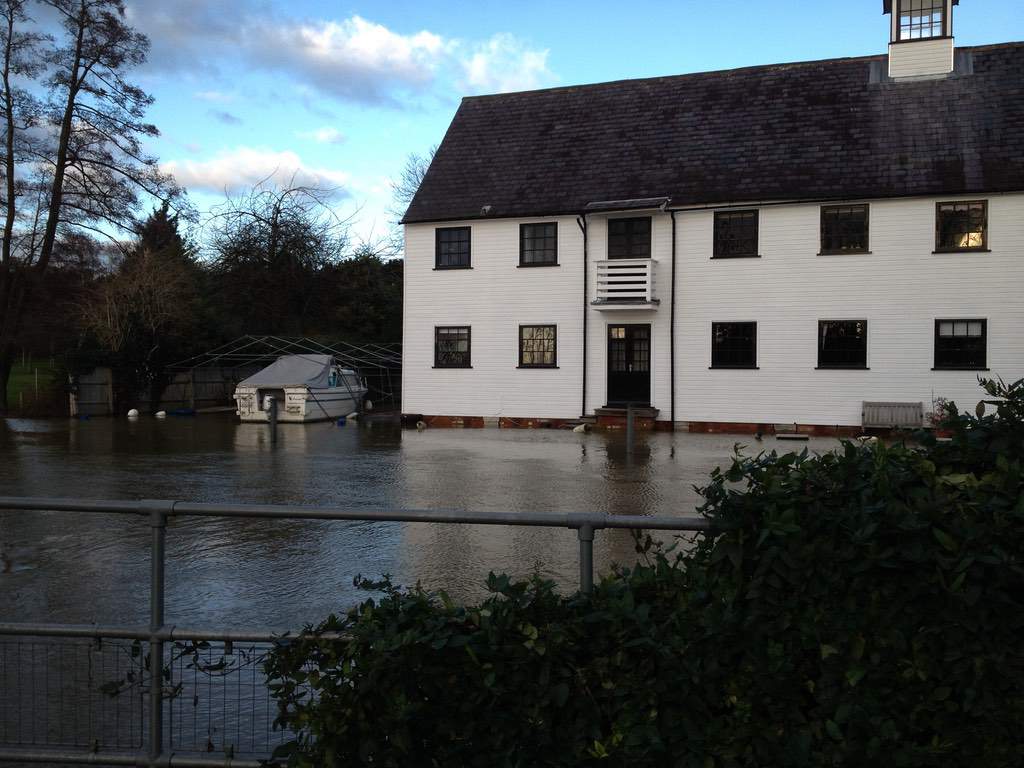 Hambleden mill in the floods