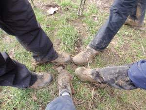 Muddy feet