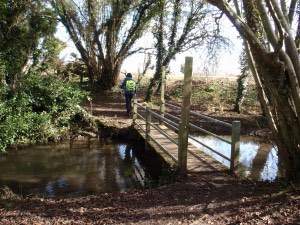 We encountered numerous footbridges on the route